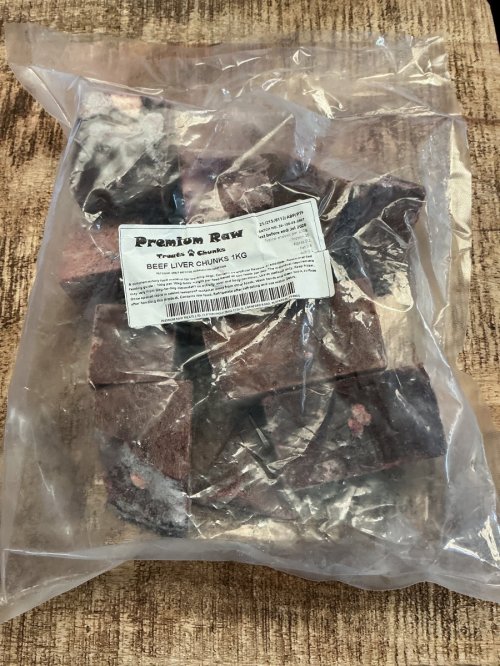 Beef Liver Chunks 1kg &#039;Boneless&#039;  