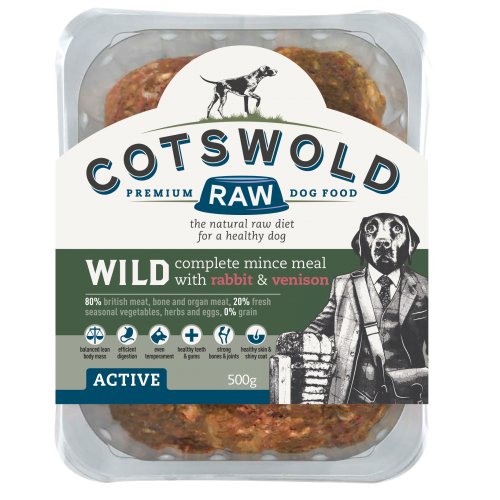 Cotswold raw - Wild rabbit and venison 500g