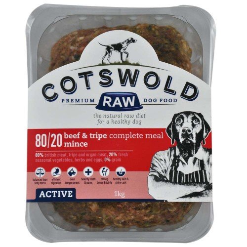 Cotswold raw - active beef &amp; tripe 1kg